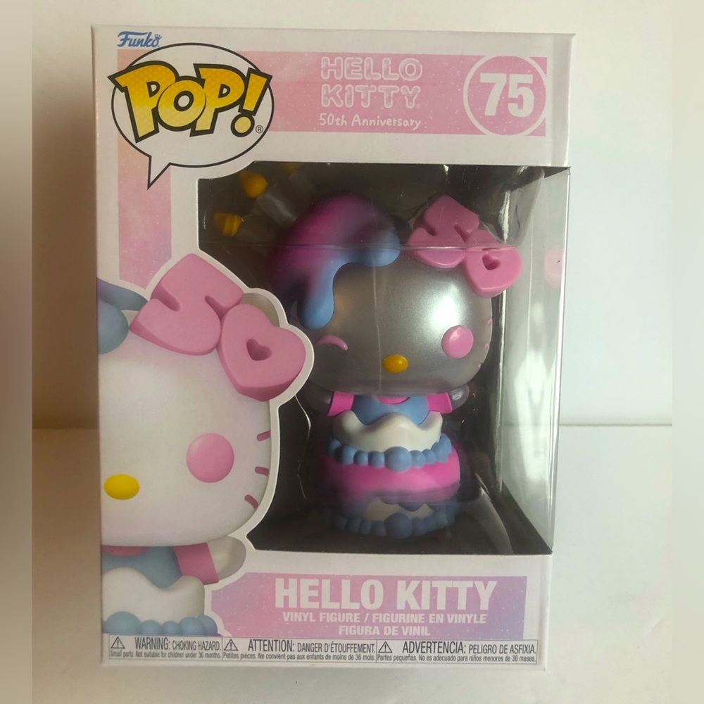 New Hello Kitty 50th Anniversary Funko Pop! #75 Birthday Cake Candles Nib